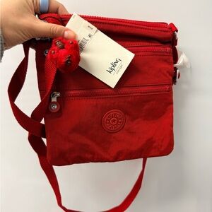 Kipling Vibrant Red Crossbody Bag